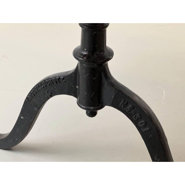 Classic Cherrywood Coffee Table with Cast Iron Legs from Horgenglarus For Sale - Image 15 of 17