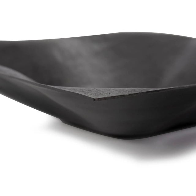 2020s The Etched Crossways Wavy Edged Bowl, Small For Sale - Image 5 of 11
