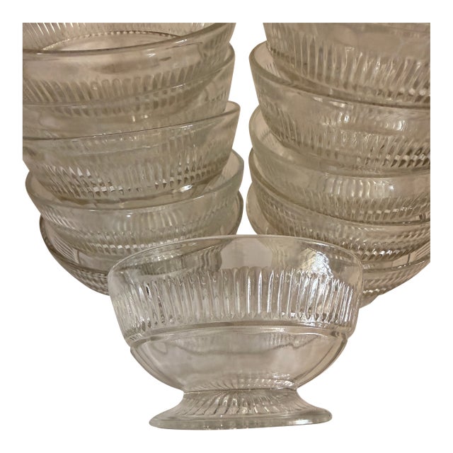 Mid 20th Century Anchor Hocking Sherbet Dishes - Set of 12 For Sale