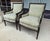 Ethan Allen Pair of Ethan Allen Giselle Cut-Velvet Upholstered Bergère Chairs For Sale - Image 4 of 16