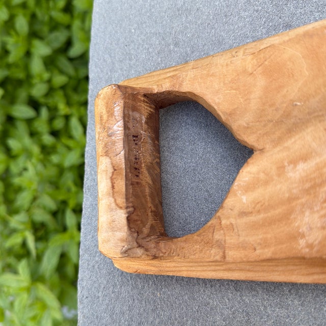 Wood Vintage Artisan Made Folk Art Wooden Shovel For Sale - Image 7 of 11