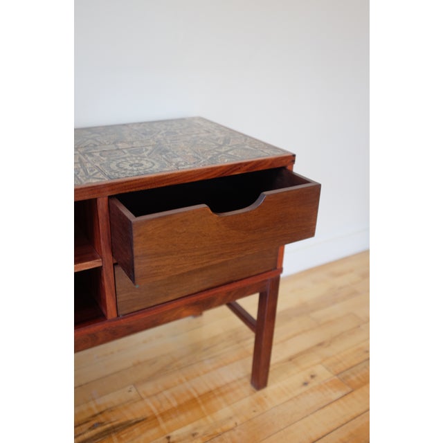 1970s 1970s Pair of Rosewood Mirror and Side Table by Severin Hansen Jr For Sale - Image 5 of 17