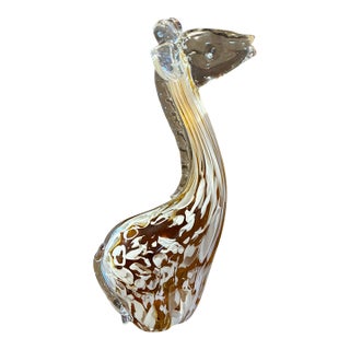Vintage Glass Giraffe by Murano For Sale