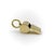 The whistle charms serves as both an iconic piece of jewelry and also a useful call to action. This 18k gold version has a...