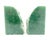 Vintage Green Onyx Stone Bookends — Sculptural Natural Edge — Hollywood Regency / Organic Modern For Sale In Houston - Image 6 of 7