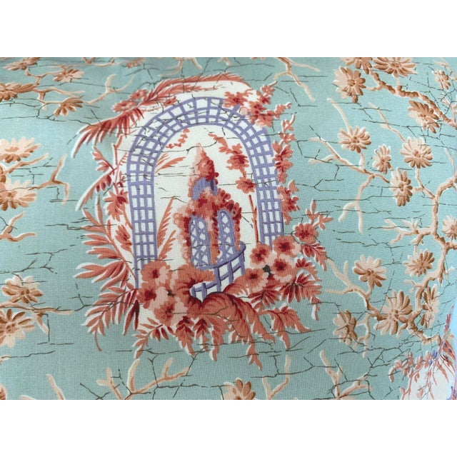Sage Green Chinoiserie Throw Pillow Cover For Sale - Image 4 of 6
