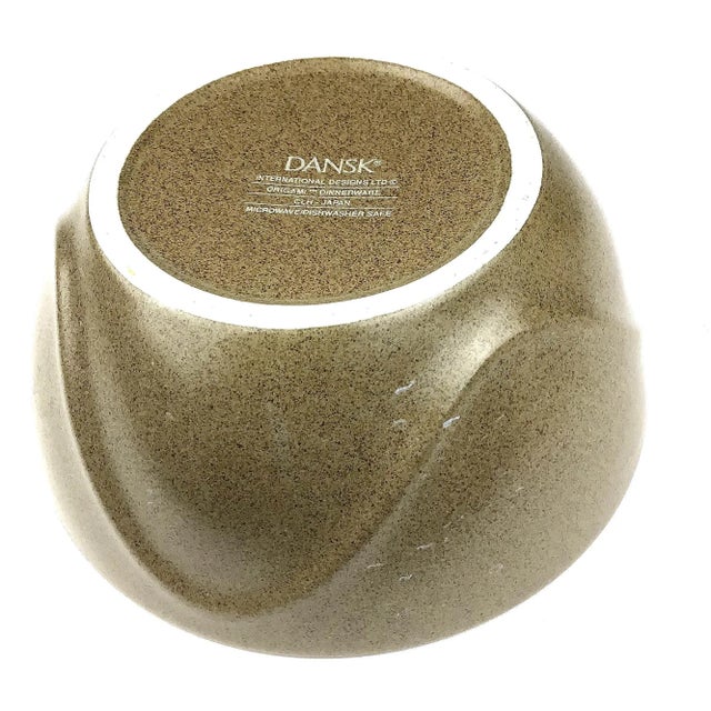 Ceramic Vintage Dansk International Design “Origami” Bowl For Sale - Image 7 of 9
