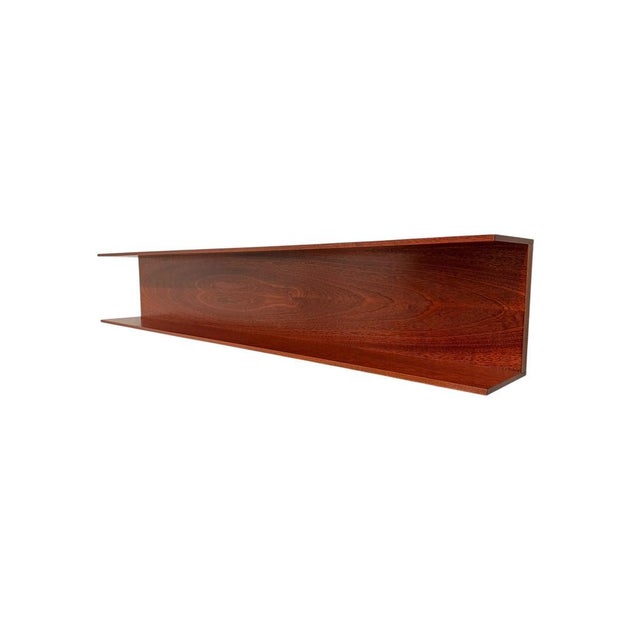 Brown Mid-Century Modern Wall-Mounted Shelf by Walter Wirtz for Wilhelm Renz, 1960s For Sale - Image 8 of 13