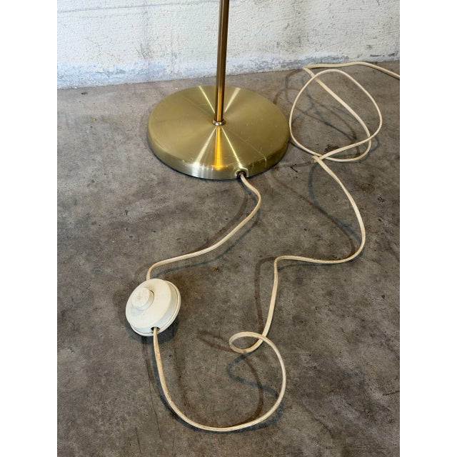Mid-Century Modern Vintage Mid-Century Modern Brass Single Spotlight Floor Lamp With Directional Shade For Sale - Image 3 of 9
