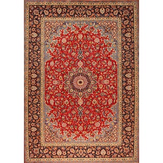 Middle Eastern Hand-Knotted Rug For Sale