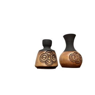 Mid-Century Danish Studio Pottery Vases from Frank Keramik, 1960s, Set of 2 For Sale
