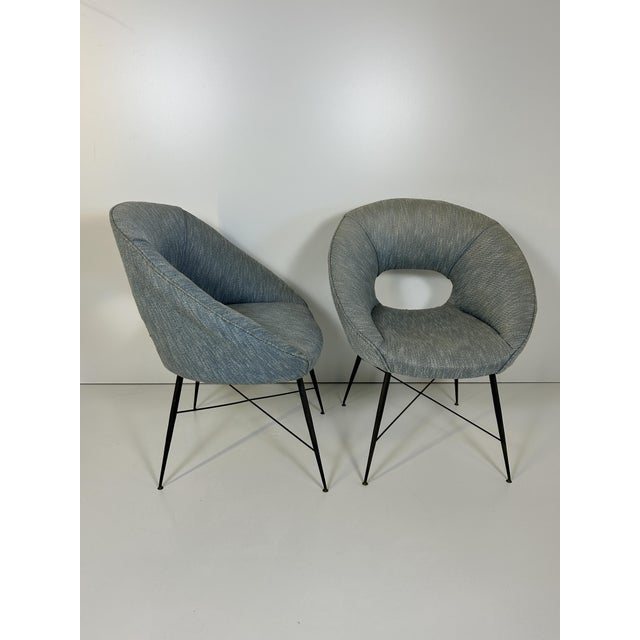 Vintage Chairs by Silvio Cavatorta, 1950s, Set of 2, in Very Good conditions. Designed 1950 to 1959 This piece is...