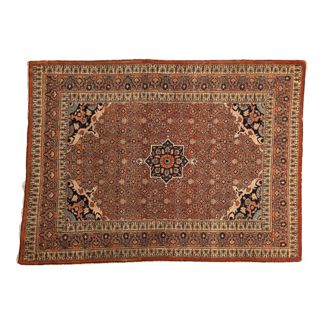 Antique Haji Jalili Tabriz Rug - 4'2" X 5'8" For Sale