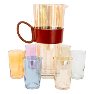 Drinking Jug and Glasses by Carl Auböck, 1950s, Set of 7 For Sale