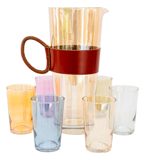 Drinking Jug and Glasses by Carl Auböck, 1950s, Set of 7