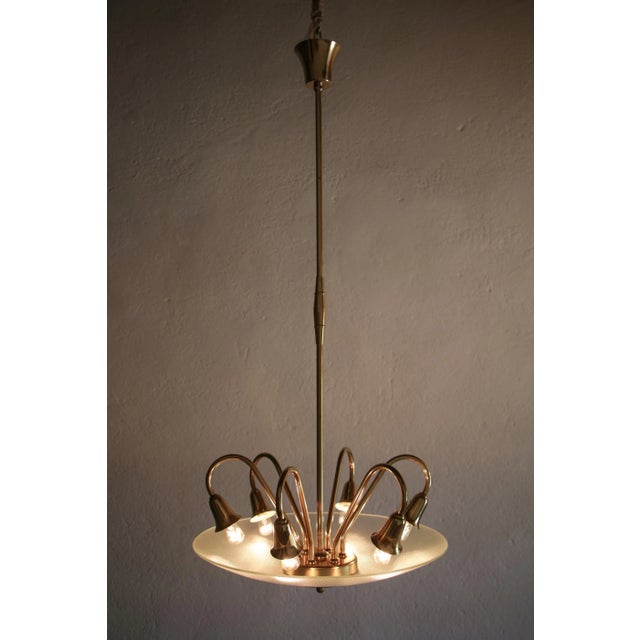 Italian Disc Ceiling Lamp Attributed to Pietro Chiesa, 1950s For Sale - Image 17 of 18
