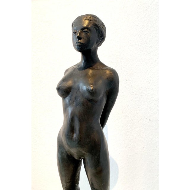 Ryszard Piotrowski, A Woman, Bronze Sculpture For Sale - Image 4 of 5