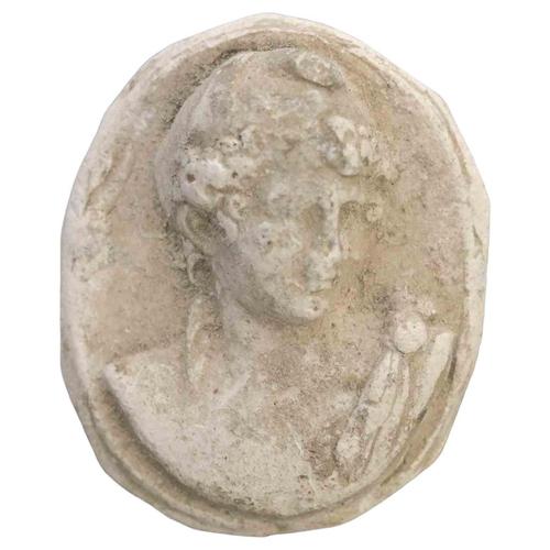 Ancient Neoclassical Cameo Intaglio in Biscuit, Italy, 19th Century For Sale - Image 5 of 5