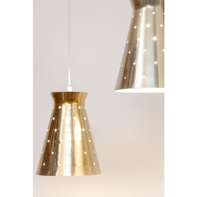 Metal Perforated Pendants from Hillebrand Leuchten, Germany, 1950s, Set of 2 For Sale - Image 7 of 12