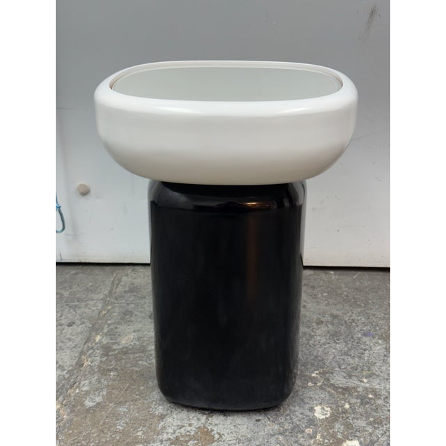 Design Plus Gallery presents a Custom Design Emile Side Table. This sculptural side table with a cinematic Art Deco...