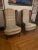 Caned Wingback Velvet Chairs Pair by LeWittes For Sale - Image 16 of 16