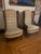 LeWittes 1970’s Caned Wingback Velvet Chairs Pair For Sale - Image 16 of 16