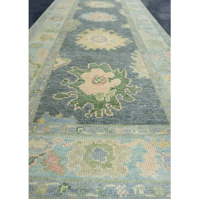 Early 21st Century Turkish Oushak Rug 2'11" x 10'3" #19120 For Sale - Image 5 of 8
