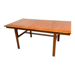 Arne Halvorsen for L. Jacobsen Extension Teak Dining Table For Sale
