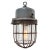 Industrial Vintage Industrial Grey Metal & Clear Glass Pendant Light For Sale - Image 3 of 7