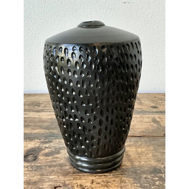 Vintage Original Studio Pottery Vase For Sale - Image 4 of 12