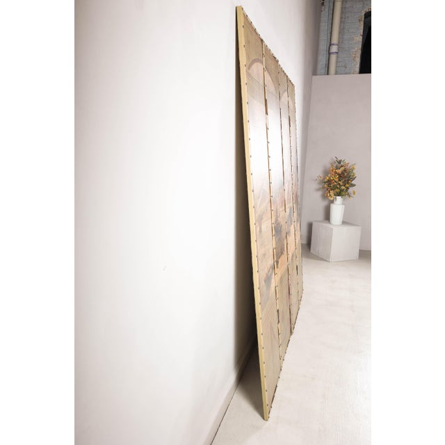 Vintage Four-Panel Painted Screen Depicting Macau Harbor, 1855 For Sale In New York - Image 6 of 17