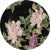 Fitz & Floyd Cloisonné Peony / Ff 75, Black - Retired Collection of 4 Settings: Dinner Plates , Accent Plates and Flat...