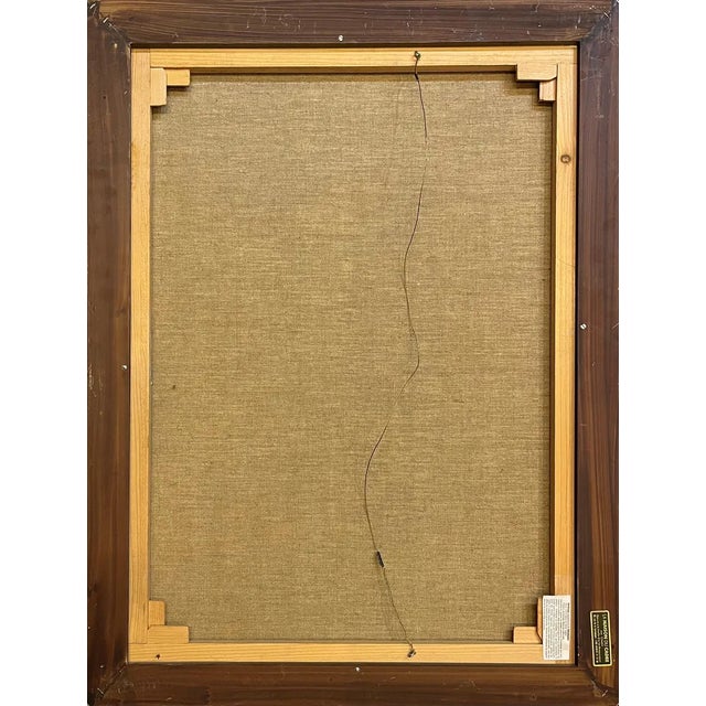 Black Franz Stirnimann, Abstract Composition No. 2, Oil on Canvas, 1990 For Sale - Image 8 of 11