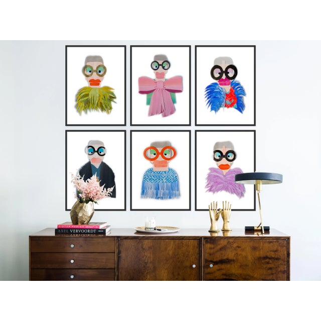 DESCRIPTION: Iris by Melvin G in Black Framed Paper, Medium Art Print - Set of 6 SPECIFICATIONS: Type: Framed Paper....