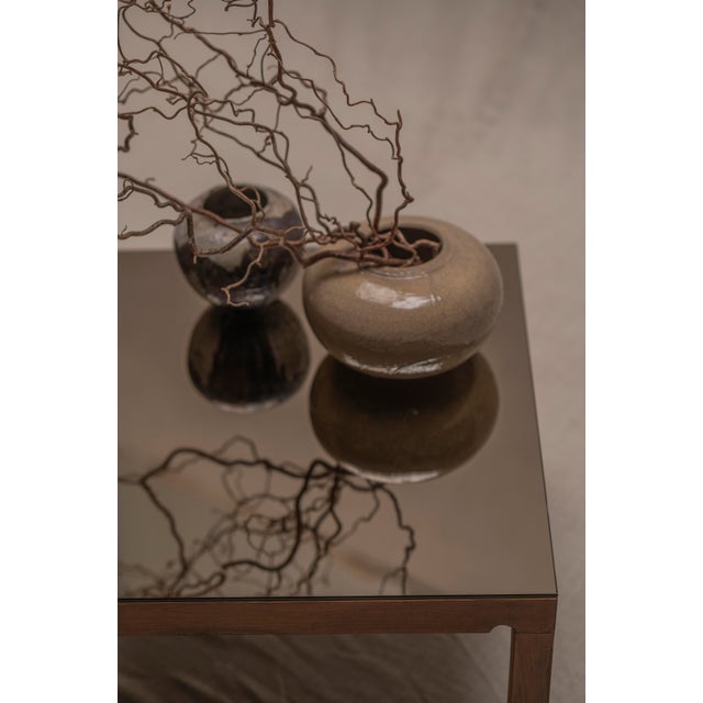 Mid-Century Modern Side Tables with Smoked Mirror Tops, 1970s, Set of 2 For Sale - Image 16 of 17