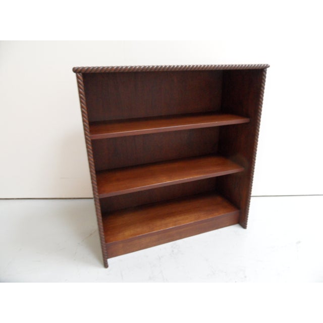 Wood Vintage Open Bookcase, 1950s For Sale - Image 7 of 11