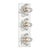 Mid-Century Modern Mitzi Shea 16.5 in. 3 Light Bath and Vanity in Polished Nickel Finish For Sale - Image 3 of 3