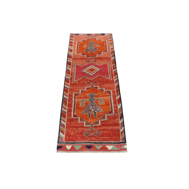 Hand-knotted in wool, a vintage 4x12 rug from Rug & Kilim’s newest curation of rare tribal acquisitions. Originating from...