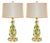 Gold Green Prunts on Vintage Murano Lamps For Sale - Image 8 of 8