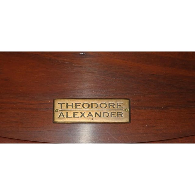 Theodore Alexander Eglomosie Mahogany Two Drawer Center Table For Sale In New York - Image 6 of 14