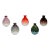 Japanese Jian Ceramic Vases 5 Wine Bottles Hand Painted Wabi Sabi For Sale