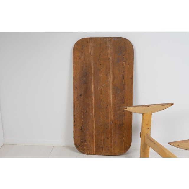 Swedish Folk Art Pine Dining Table For Sale - Image 11 of 14