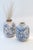 Blue Petite Vintage Inspired Blue and White Floral Pottery Vase For Sale - Image 8 of 8