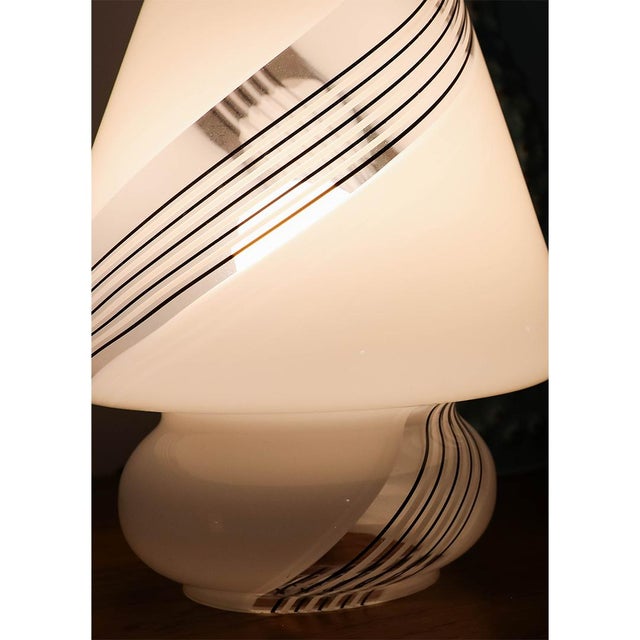 1960s Mini, Vintage Murano Glass Mushroom Table Lamp For Sale - Image 5 of 8