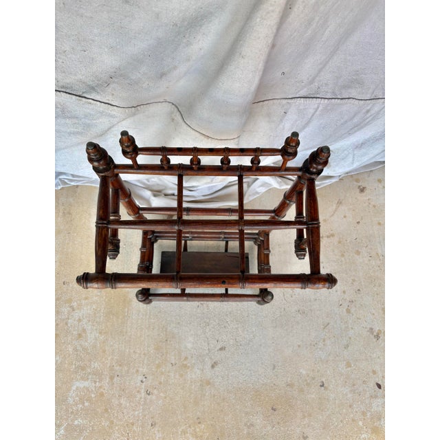 Late 19th Century Late 19th Century French Faux Bamboo Umbrella Stand For Sale - Image 5 of 12