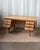 Mid-Century Modern 1970s Attributed to Henning Kjaernulf Danish Modern Oak Double Sided Writing Desk For Sale - Image 3 of 12