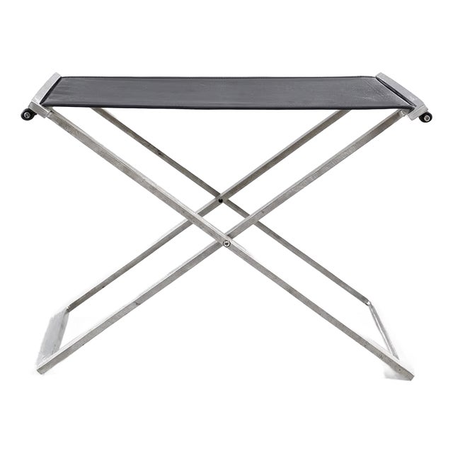 Vintage Scandinavian Folding Stool by Michael Christensen, 1980s For Sale