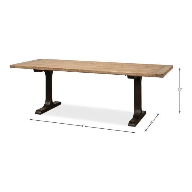 Industrial Industrial Dining Table For Sale - Image 3 of 11