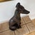 Vintage Hand Carved Sculpture of Seated Greyhound or Whippet For Sale - Image 10 of 12