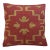 Beautiful Red and Gold Southwestern Handwoven Kilim Feather/Down Pillow For Sale